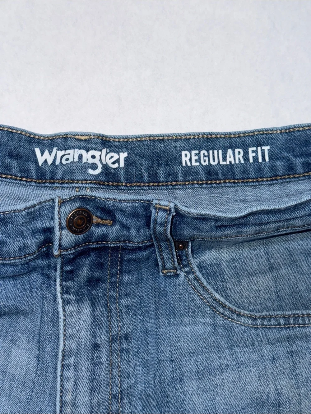 Wrangler Men's Blue Jeans Regular Fit Size W32 Straight Cowboy Rodeo Western